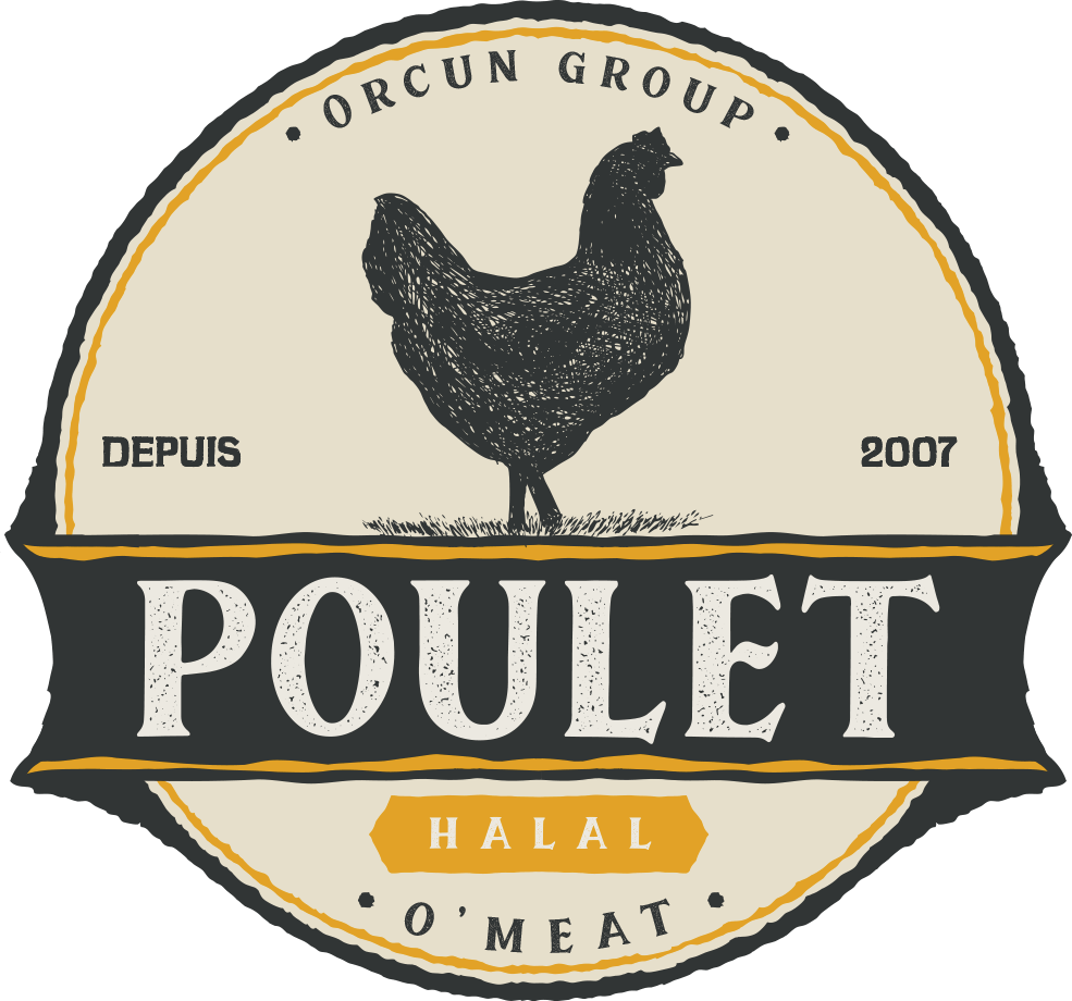 Illustration de poulet représentant la volaille halal